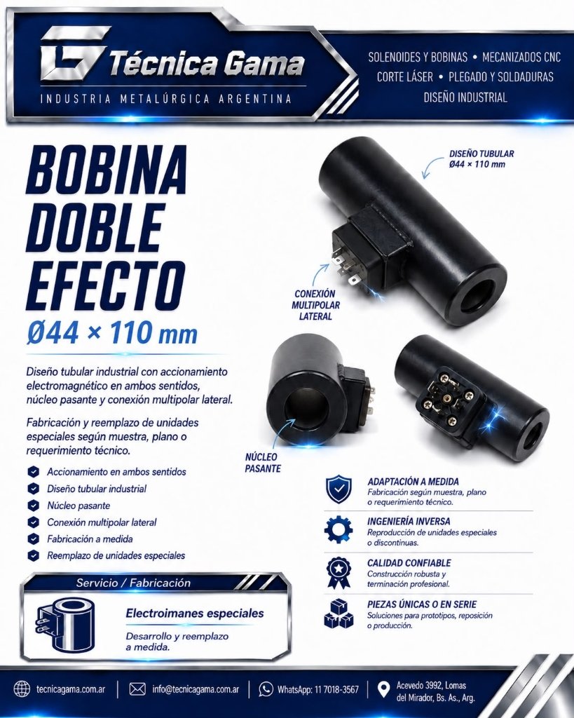 Fabricación de Bobinas Doble Efecto