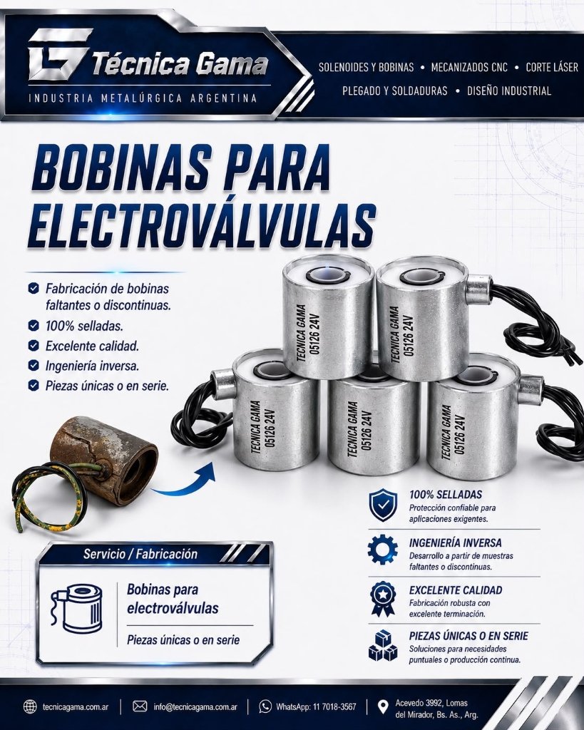 Fabricación de Bobinas Selladas para Electroválvulas
